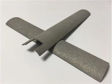 Espesyal ki gen fòm koube Titanium Powder Sinter Filter Eleman