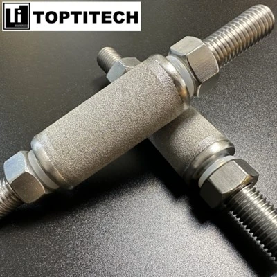 OD 30mm Titàn Porous Filter Eleman ak M20